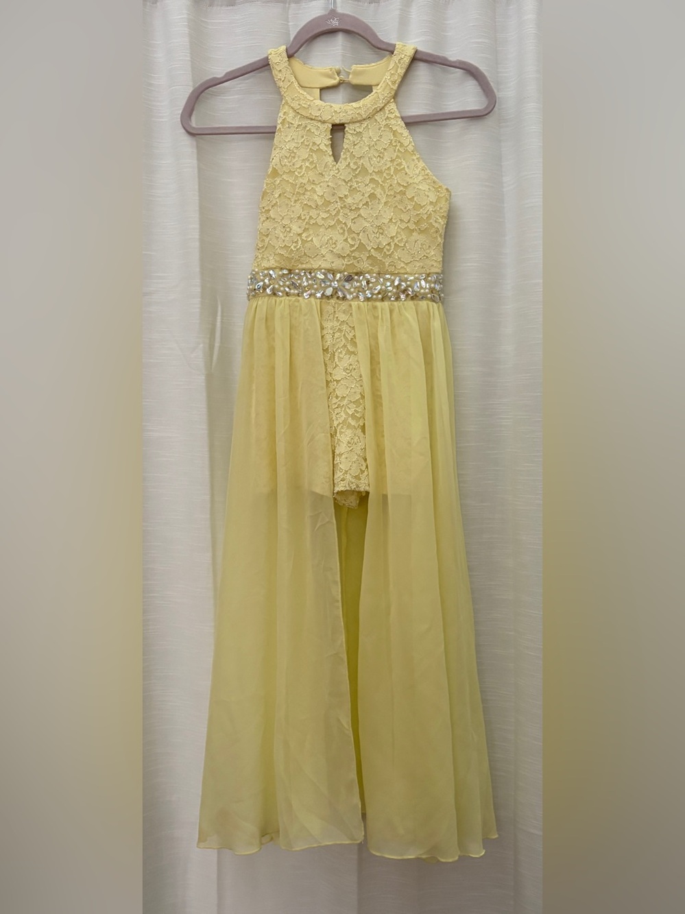 Speechless Kids Pale Yellow Girls Dress